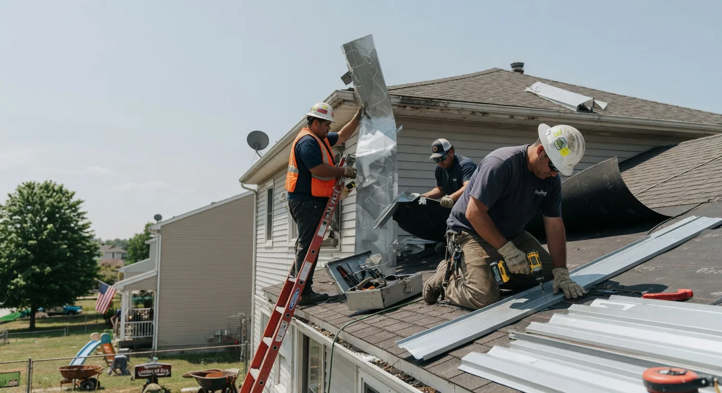Storm Damage Metal Roof Repair in Cummington, MA